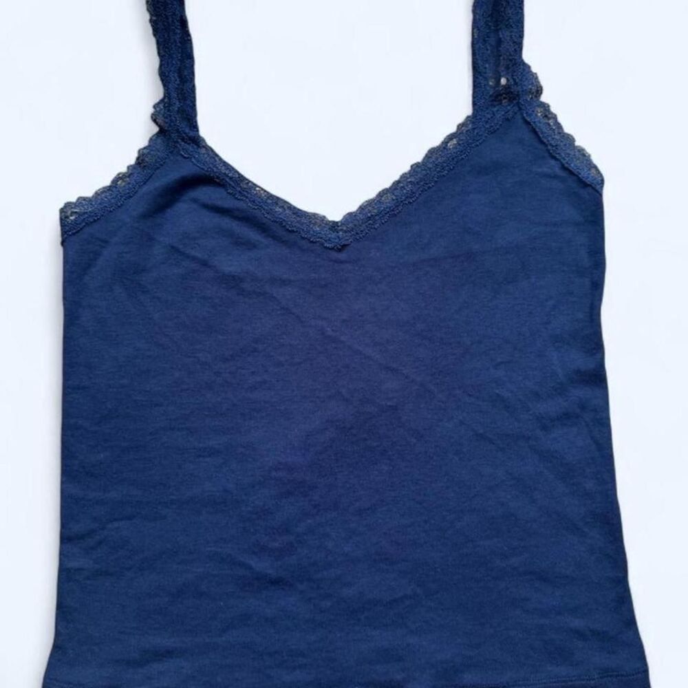 Brandy-melville Women's Navy and Blue Vest